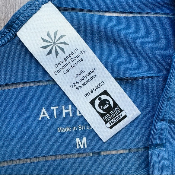 Athleta Max out Chi workout tank low back side tie size medium - Picture 4 of 8